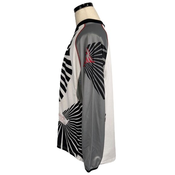 MSR Y2K Mens Motocross Jersey XL White/Gray Graphic Long Sleeve 100% Polyester - Picture 4 of 16